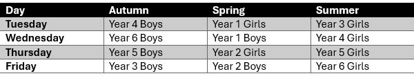 swimming club updated